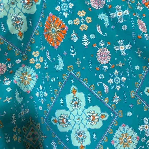 NWOT Seafolly Inka Gypsy Bandeau Maillot One Piece Swimsuit Eden Blue - Picture 7 of 12